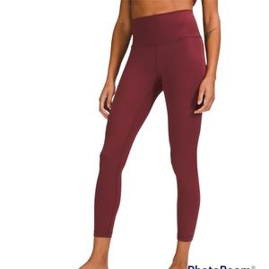 ❗️NWT❗️LULULEMON Wunder Under Hi-Rise Tight 25” Luxtreme in Mulled Wine …